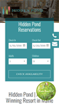 Mobile Screenshot of hiddenpondmaine.com